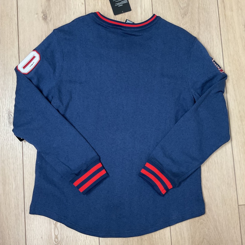 Ultra Game NFL New England Patriots Mens Navy Blue Crewneck Sweatshirt Small NEW - Picture 5 of 8